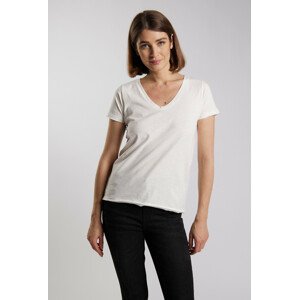 Monnari Tričká Tričko s hlbokým výstrihom Multi White XL