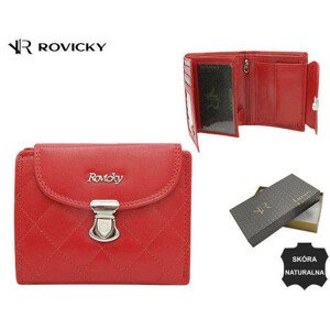 Dámske peňaženky [DH] Dámska kožená peňaženka R RD 19 GCL červená jedna velikost