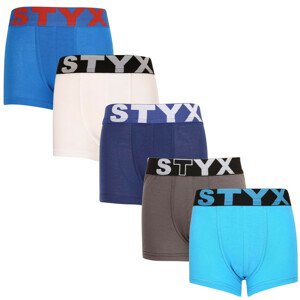 5PACK detské boxerky Styx športová guma viacfarebné (5GJ9681379) 6-8 let