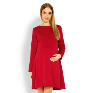 Dámske tehotenské šaty 1359 Červená - PeeKaBoo L/XL červená