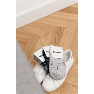 Pánske minimaliské ponožky 117 MELANŽOVĚ ŠEDÁ 44-46