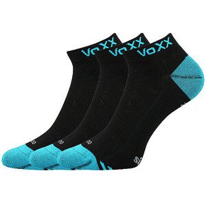3PACK ponožky VoXX bambusové čierne (Bojar) 35-38
