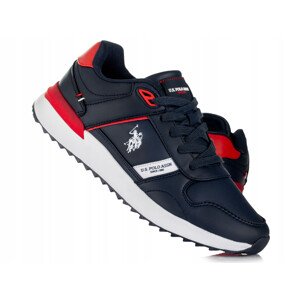 Pánska športová obuv UP12M68089-DBL-RED02 Tmavomodrá s červenou - U.S. Polo Assn. 45 tm.modrá-červená-bílá-modrá