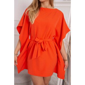 Oversize netopierie šaty oranžová UNI
