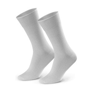 Tenké hladké pánske ponožky k obleku 056 světle šedá 39-41