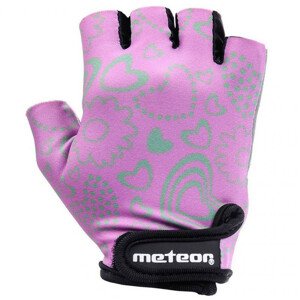 Cyklistické rukavice Meteor Flower Jr 23374