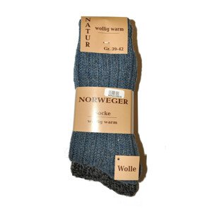 Pánske ponožky WIK art.21108 Norweger Sock A'2 grafitové džíny 43-46