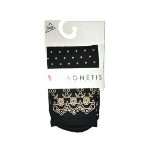 Dámske ponožky Magnetis 055 Lycra černošedá Univerzální