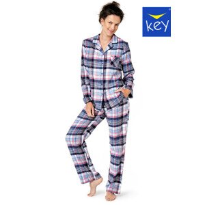 Dámske pyžamo LNS 454 B23 modro-červená L