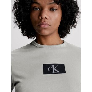 Dámske tričko Lounge T-Shirt CK96 S/S CREW NECK 000QS6945EP7A šedá - Calvin Klein XS
