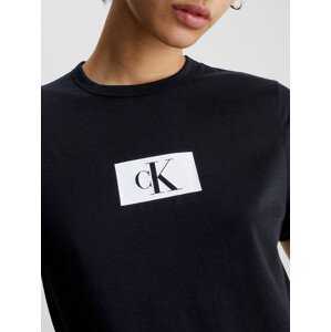 Dámske tričko Lounge T-Shirt CK96 S/S CREW NECK 000QS6945EUB1 čierna - Calvin Klein XS