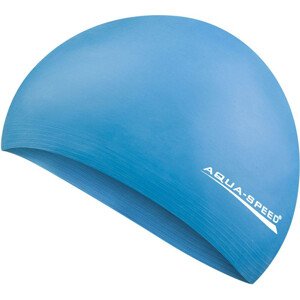 AQUA SPEED Plavecká čiapka Soft Latex Blue Pattern 01 S/M