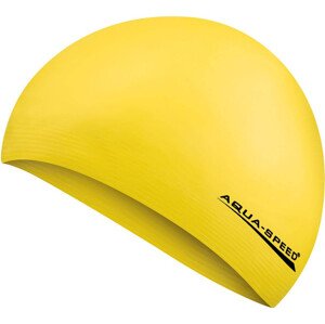 AQUA SPEED Plavecká čiapka Soft Latex Yellow Pattern 18 S/M