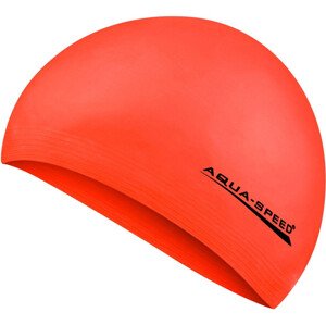 AQUA SPEED Plavecká čiapka Soft Latex Orange Pattern 75 S/M