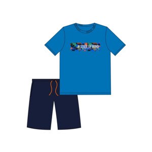 Chlapčenské pyžamo 500/38 State of mind - CORNETTE Modrá 170/176