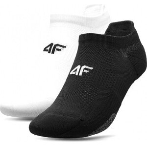 Dámske ponožky 4F H4L21-SOD004 biele_čierne Bílá 35-38
