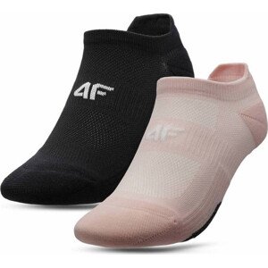Dámske ponožky 4F H4L21-SOD004 ružové_čierne Růžová 35-38