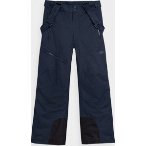 Detské lyžiarske nohavice 4F HJZ22-JSPMN002 tmavo modré Modrá 158