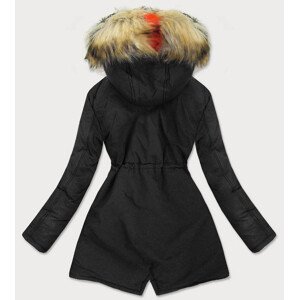 Čierna dámska zimná bunda (2010-1) černá XXL (44)