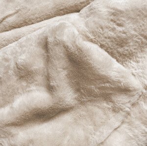 Teplá béžová obojstranná dámska zimná bunda (W610) Béžová XXL (44)