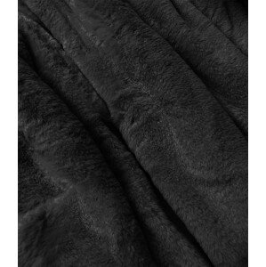 Teplá čierna obojstranná dámska zimná bunda (W610) černá XL (42)