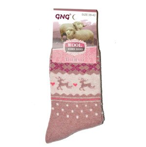 Dámske ponožky GNG 3319 Thermo Wool 35-42 směs barev 35-38