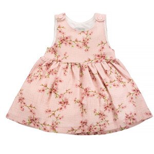 Pinokio Letné náladové šaty Pink Flowers 68