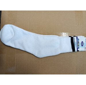 Vysoké športové ponožky Active Sports - E&E 43-46 bílá-černá