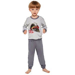 Chlapčenské pyžamo 478/145 Train - CORNETTE šedá 104