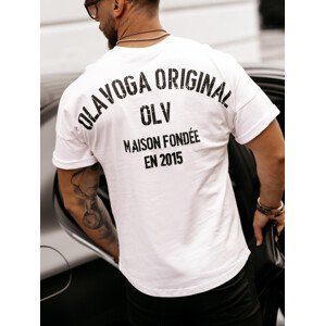 Pánske tričko 286132 biele - Ola Voga XL