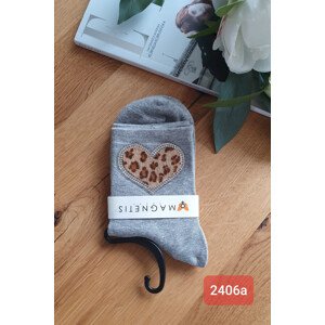 Dámske ponožky s aplikáciou 2406A grigio UNI