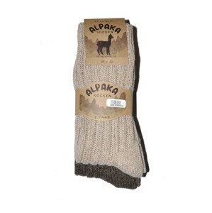 Pánske ponožky WiK Alpaka Wolle 20900 A'2 35-46 šedo-šedá 43-46