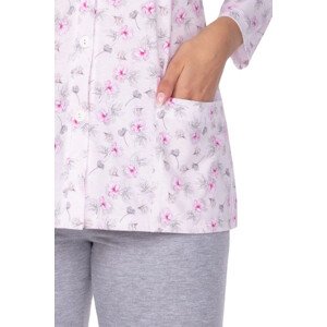 Dámske pyžamo 644 pink plus - REGINA Růžová XXL
