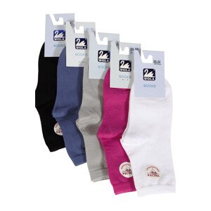 Hladké detské ponožky 6-11 Let bílá 30-32
