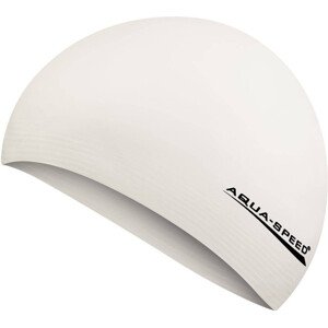 AQUA SPEED Plavecká čiapka Soft Latex White Pattern 05 S/M