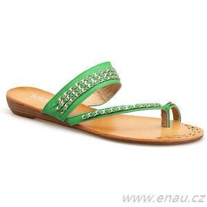 Dámské boty žabky  model 5670310 - Gemini Velikost: 36, Barvy: Zelená