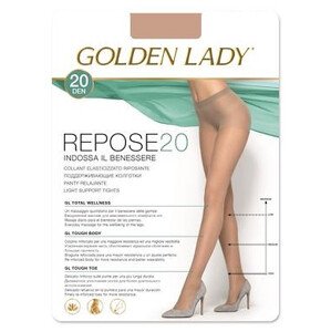 Punčochové kalhoty model 5770055 20 den melon/odstín béžové 5XL - Golden Lady