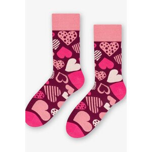 Dámské ponožky model 6160218 BORDO/HEARTS 3942 - More