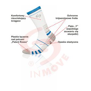 Pánské ponožky SPORT model 6204516 BÍLÁ+ZELENÁ 3840 - JJW INMOVE