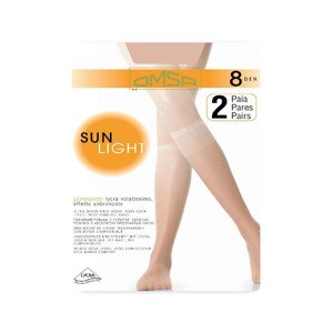 Dámské podkolenky Sun Light 8 den model 7457072 - Omsa Barva: béžová přírodní/odd.béžová, Velikost: Univerzální