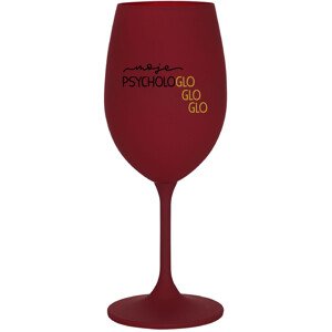 MOJE PSYCHOLOGLOGLOGLO - bordo sklenice na víno 350 ml