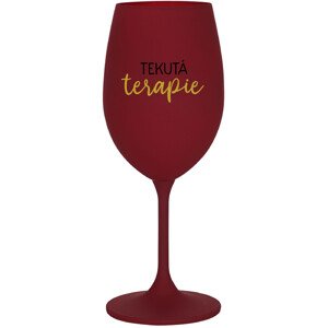 TEKUTÁ TERAPIE - bordo sklenice na víno 350 ml