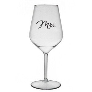 MRS. - čirá nerozbitná sklenice na víno 470 ml