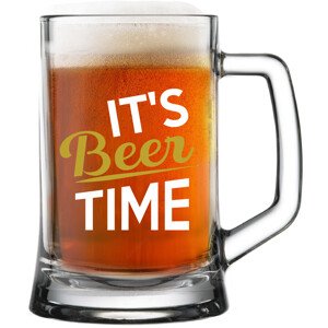 IT'S BEER TIME - pivní sklenice 0,5 l