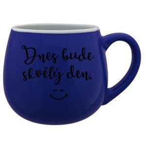 DNES BUDE SKVĚLÝ DEN. - modrý keramický hrníček 300 ml