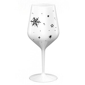 ZIMĚNKA - bílá nerozbitná sklenice na víno 470 ml