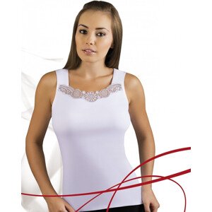 Bílá dámská košilka Emili Milia S-XL Barva: bílá, Velikost: XL