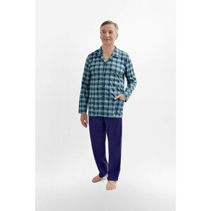 Pánské rozepínané pyžamo 403 ANTONI Barva: zelená, Velikost: M