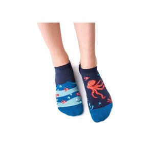 Asymetrické pánské ponožky ťapky model 8700752 009 limetková 4346 - More