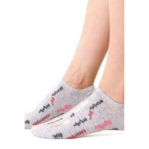 Dámské nízké ponožky model 8893973 - Steven Barva: MELANŽOVÁ SVĚTLE ŠEDÁ, Velikost: 35-37
